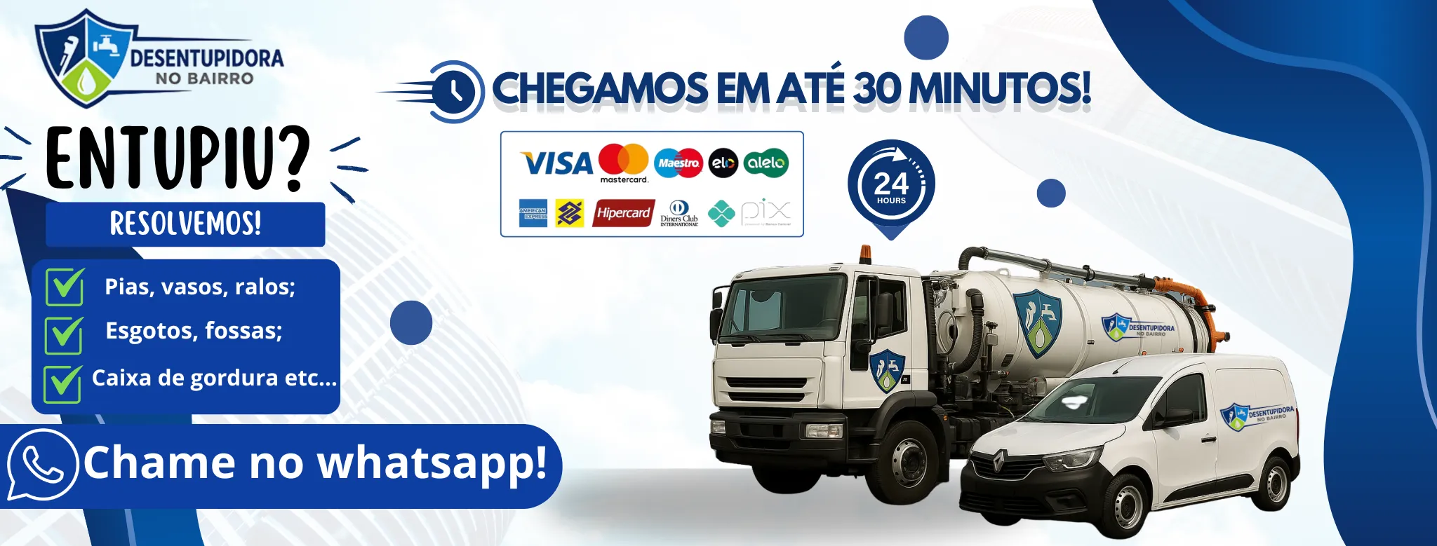 Desentupidora, Desentupidora em Londrina, Desentupidora 24 horas,